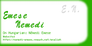 emese nemedi business card